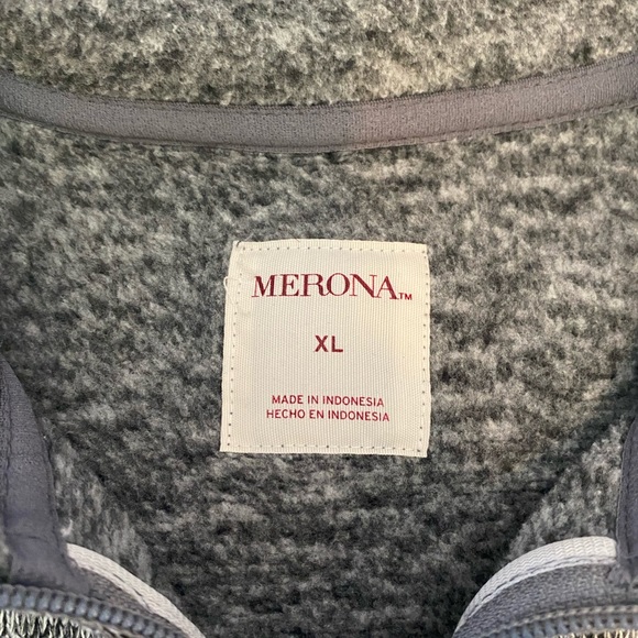 Merona Heather Gray Vest XL - Picture 3 of 9